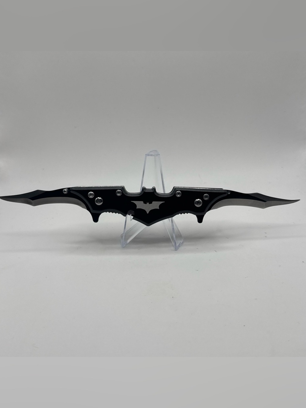 Men's Black Batwing Folding Pocket Knife - Tactical Accessory